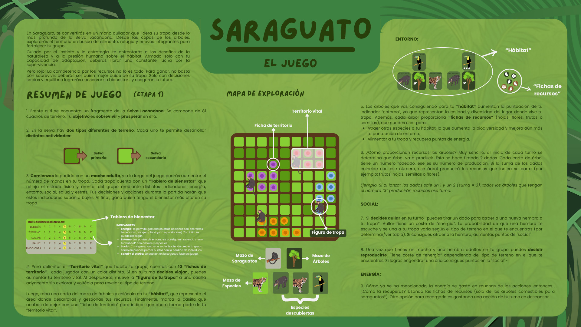 Reglamento oficial del juego serio del Saraguato Negro